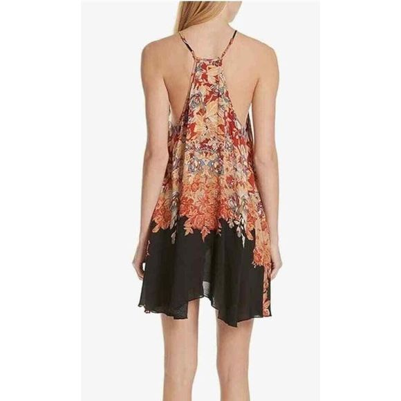 Intimately Free People Women's Sz L Multi Floral Haze Printed Mini Slip Dress - Picture 12 of 12